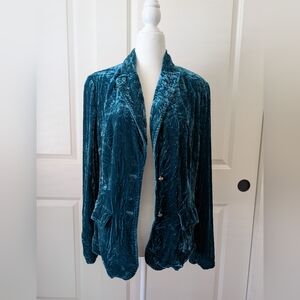 Alfani Teal Velvet Blazer